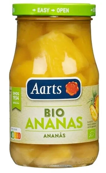 Ananas kawałki w lekkim syropie 350 g (190 g) - Aarts (EKO)