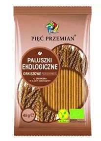 Paluszki orkiszowe pełnoziarniste 45 g - Pięć Przemian (EKO)