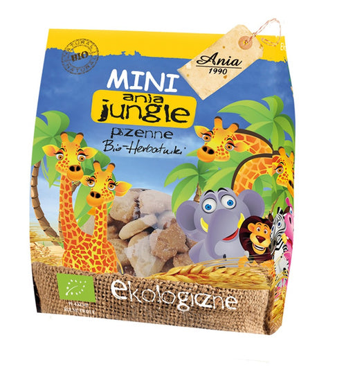Ciastka dla dzieci mini jungle herbatniki 100 g - Bio Ania (EKO)