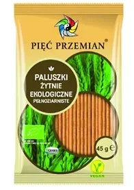 Paluszki żytnie pełnoziarniste 45 g  -  Pięć Przemian (EKO)