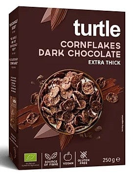 Płatki kukurydziane w polewie z ciemnej czekolady bezglutenowe 250 g - Turtle (EKO)