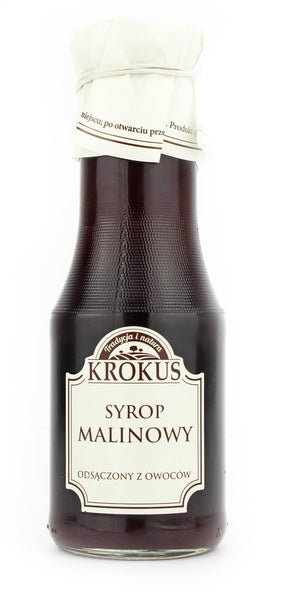 Syrop malinowy bezglutenowy 280 ml - Krokus